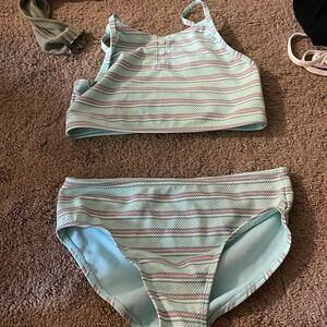 Blue bikini for swimming